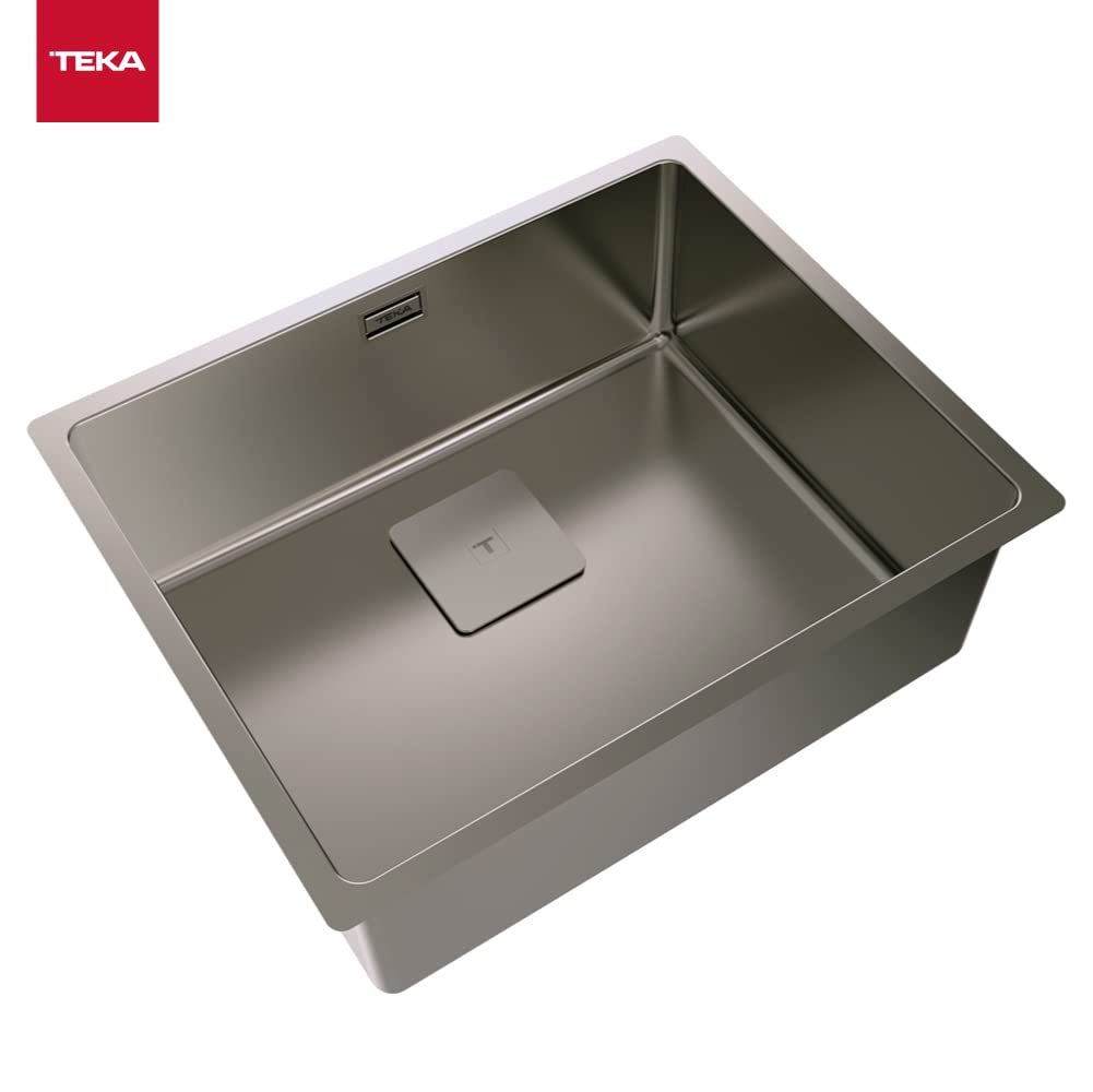 Teka FlexLinea RS15 50.40 zlewozmywak z 1 wiadrem, potrójnie zabudowy, do zabudowy (górny), jastrych lub pod blatem, wykończenie premium SoftTexture, kolor tytanowy