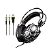 Produktbild Jumor PC Gaming Headset Auch Für Nintendo Switch, Xbox One & Laptop, 3.5Mm Noise Cancelling Gaming Kopfhörer Mit Mikrofon, Surround Sound System,B