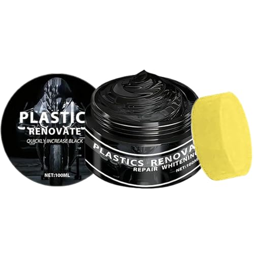 Restorer Black Trim 100ml,Restaurador De Plásticos De Coche,Puerta De Goma Y Vinilo De Nuevo,Tratamiento del Salpicado,Restorer De Acabados De Rápido para Coche Resistente A La