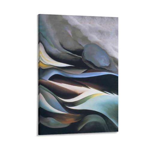 Georgia O'Keeffe Poster sur toile Lac œuvre d'art haut de gamme