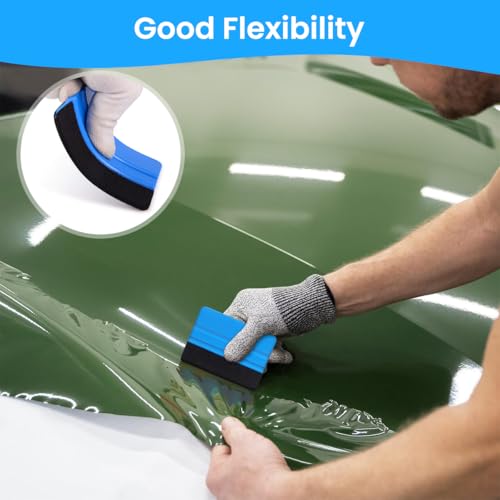 Image of STHIRA 10Pcs Squeegee for Vinyl Wrap 4'' Scratch-Free Window Film Scraper for Smooth Application Durable Vinyl Scraper Decal Applicator for Car Wraps, Window Tint, Paint Protection Film, Wall Paper