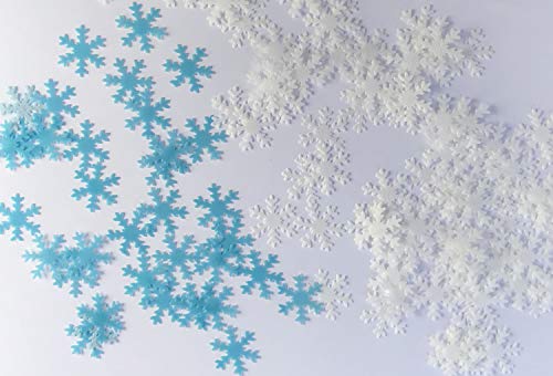 100 gaufrettes en flocons de neige La Reine des neiges de Disney, comestibles, pour les pâtisseries Cover