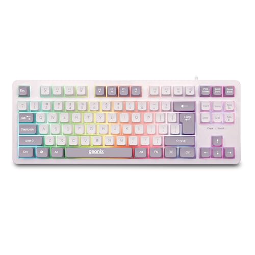 GEONIX Vintage KB4 87 Keys Rainbow Backlit Keyboard - Image 2