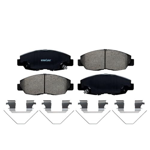 Image of Detroit Axle - Front Brake Pads for 2012-2015 Honda Civic, 2013 2014 Brake Pads with Hardware Replacement