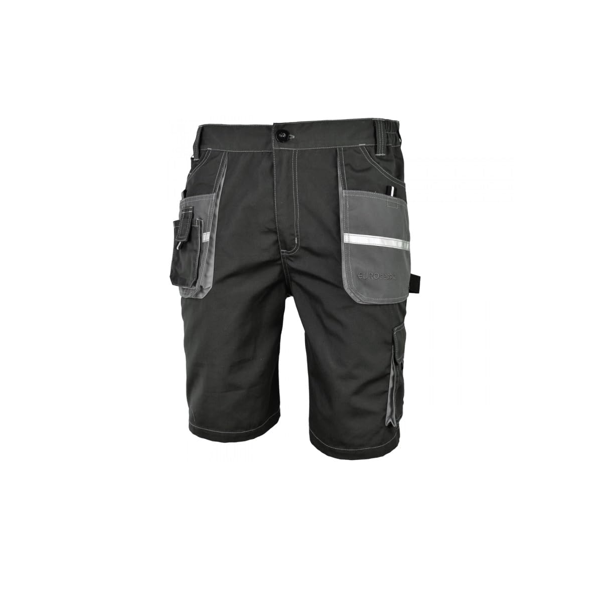 Men's Work Protective Shorts -Euroclassic- Combat Style WorkwearMultipockets / Elastic Waist / Strong Dense Weave (34-36Inch) from B&Q