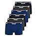 Produktbild BOSS Herren Power Boxer Trunks Unterhosen Cotton Stretch 6er Pack, Farbe:Mehrfarbig, Wäschegröße:XL, Artikel:-487 Blue/Navy/Grey