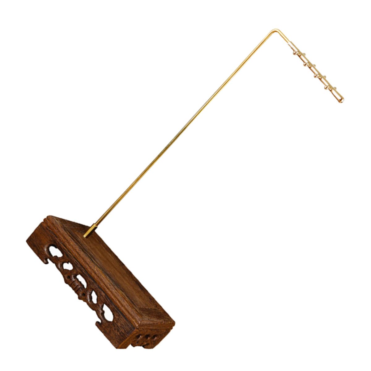 Porte-pinceaux calligraphie en bois marron pour organiser l'école