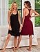 Avidlove Sleepwear for Women Tank Nightgown Chemise Racerback Sleeveless Sleep Dress Black