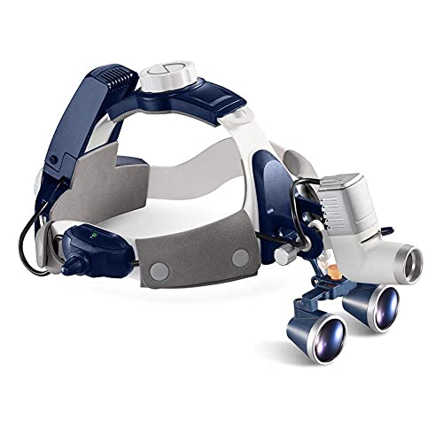 HTTGDGDH Loupes With Headlight, Magnifying Glass Binoculars 2.5X 3.5X Optical Glass For Use