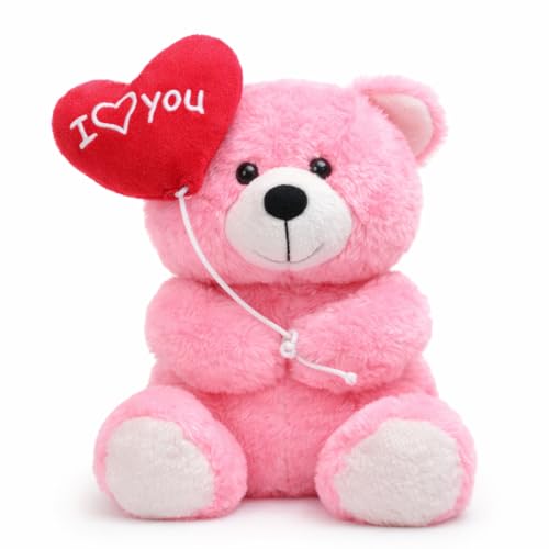 I Love You Teddy Soft Toy with Heart Balloon | Cute & Romantic Pl...