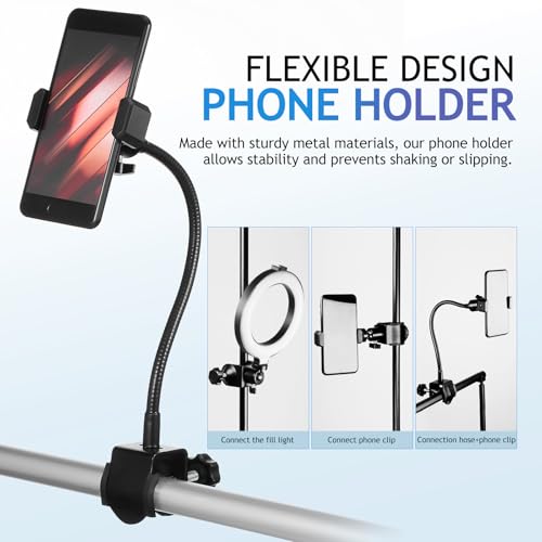 Soporte para teléfono móvil resistente con base de metal estable 4