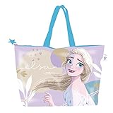 Sac de plage avec fermeture éclair - Disney La Reine des Neiges - 48x32 cm