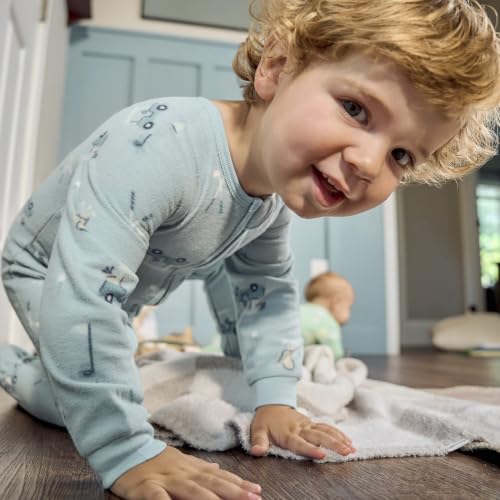Image of Gerber Baby Boys 2-Pack Flame Resistant Fleece Footed Pajamas
