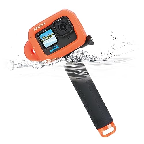 SEASKY Floaty soft foam Case & Hand Grip stick Kit set Accessories for Gopro Hero 13/12/11/10/9...