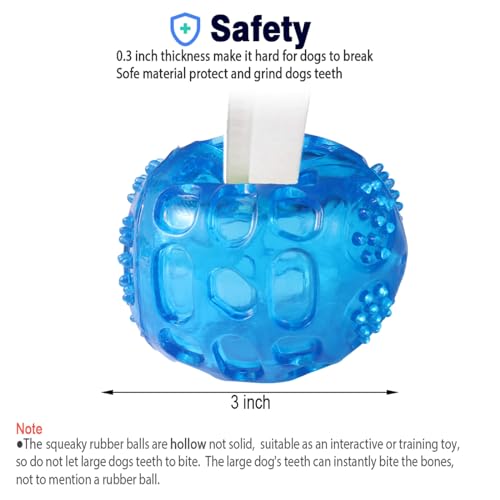 ACEONE-Dog-Squeaky-Ball-Pet-Squeak-Chew-Bouncy-Rubber-Toy-Balls-for-Small-Medium-Dogs-Indestructible-Exercise-Training-Playing-3-Balls