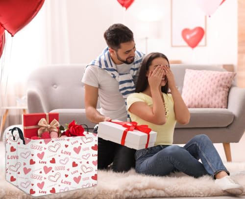 Image of Rectangular Valentines Gift Basket - Pink Love Room Decor