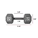 CAP Barbell Solid Hex Single Dumbbell (25-Pound)