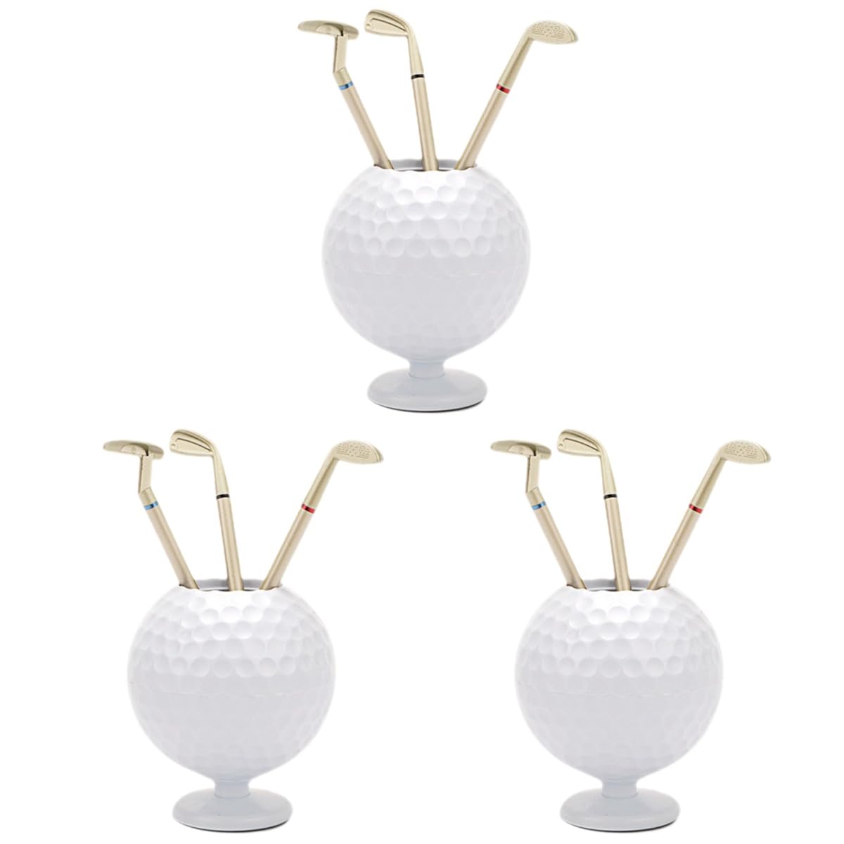 Uonlytech 3 Set Portapenne Golf Organizer Scrivania per Appassionati Golf e Ragazzi Anni per Uffici e Mantenere Ordine gli Accessori Cancelleria