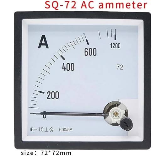 Ampèremètre analogique SQ-72 pour panneau de commande électrique 400A avec transformateur 5A - 3