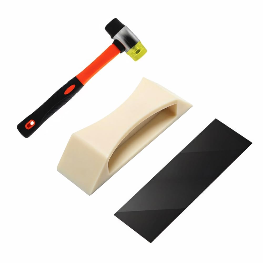 Herramienta de fijación de grietas en el suelo, agarrador de tablones con mazo y juego de almohadillas lavables, kit de reparación de suelos de madera para laminado, madera dura, suelos de vinilo y
