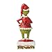 Enesco Dr. Seuss Grinch by Jim Shore Happy Grinch Santa Christmas Figurine, Resin Hand Painted Crafted Collectible Decorative Figurines Christmas Home Decor Sculpture Statue Gift, 6.5 Inch, Multicolor
