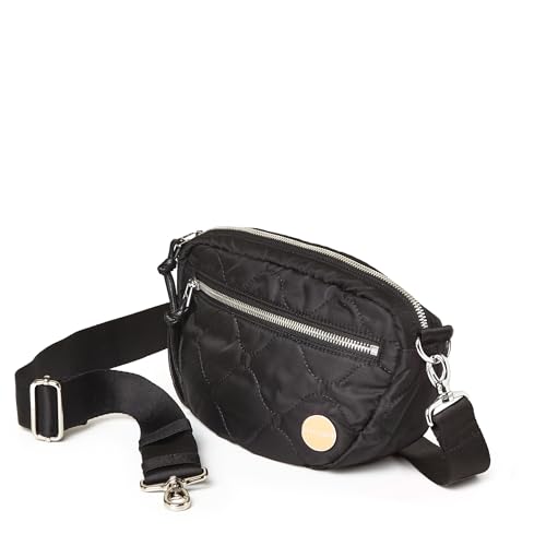 shortyLOVE Small Cruiser Wave Quilted Crossbody Bag - Womens Compact Travel Essential Sling-Purse with 55" adjustable strap2