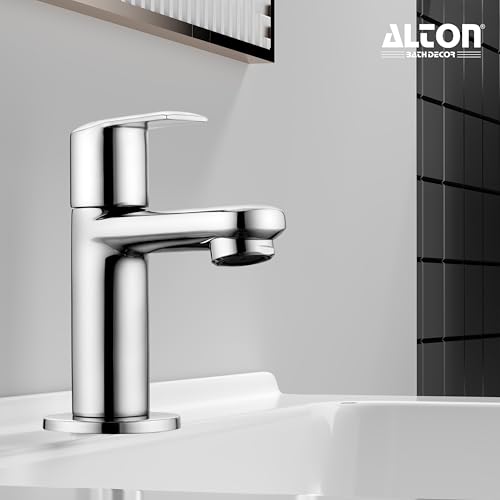 Image of ALTON XNO5001, Brass Pillar Cock | Wash Basin Tap | Bathroom Taps | Silver