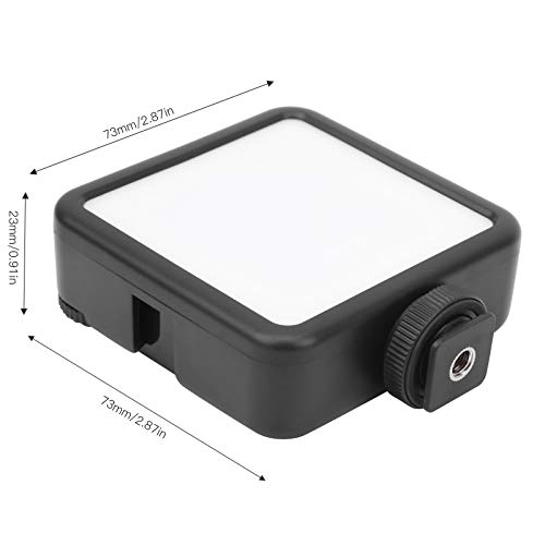Image of Portable Double Color Temperature Fill Light 3200 5600K 850Lm Dimmable Cordless Video Lamp Black ABS Photography Illumination Equipment for Tripod Mirrorless Camera