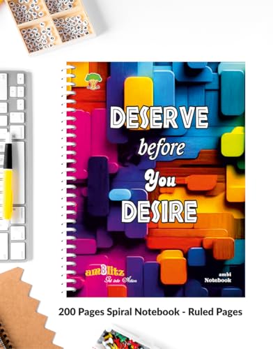 Image of amblitz Spiral Notebook | 18 X 24 CM | B5 Size | School /College Students's Choice for Note Making | 70 GSM Thick White Paper | Diary Size | Personal & Office Use | (200 Pages, RULED Notebook)