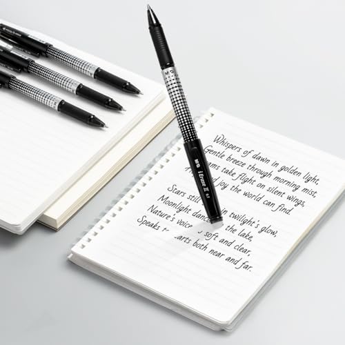 Bolígrafos borrables M&G, 6 piezas, tinta negra 0.7 mm miniatura 3