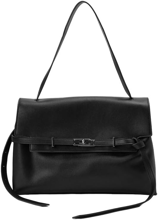 URBAN REVIVO Women Crossbody Bag Elegant PU Leather Convertible Strap for Handheld or Shoulder Use