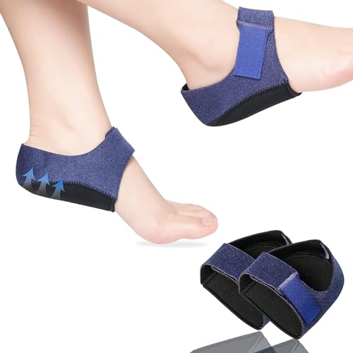 Image of Gel Heel cups Silicon Heel Pad for Heel Ankle Pain, Heel Spur Shoe Support Pad for Men and Women Shock Cushion Pad for Heels Cushion Heel Blue (GEL PAD BLUE PAIR)