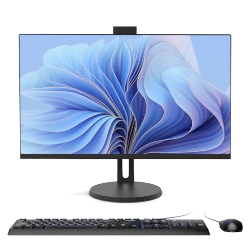 Ordenador todo en uno de 23,8 pulgadas, Core i7 7300 (hasta 3,5 GHz), PC de escritorio todo en uno con cámara web ajustable a 270°, 16 GB de RAM, SSD de 512 GB, pantalla IPS HD, WiFi de doble banda
