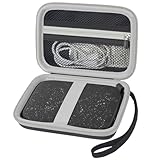 Boobowl Case Compatible with HP Sprocket Portable 2x3/ Select 2.3x3.4/ 2nd Edition Printer, Travel Carrying Organizer Holder for Zink Photo Paper, USB Cable and More Accessories (Box Only) - Black
