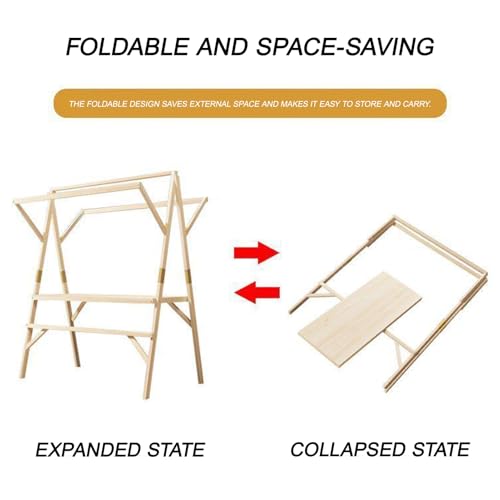 Stallo portatile del mercato di legno con tettoia, stand di esposizione di cibo pieghevole, carrello di vendita resistente per fiere di strada, festival e uso aziendale, supporto durevole del venditor