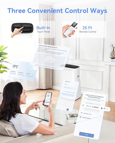 Image of 18000 BTU Portable Air Conditioners, AC Unit Portable with Dehumidifier & Heating, Quiet Portable AC for Bedroom, Window Vent Kit for Home Office, Inverter Air Conditioner Portable Cools 900 Sq.Ft