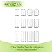 Glass Bud Vases for Flowers - Hewory Blown Modern Small Glass Vases for Centerpieces Set of 12, Mini Clear Bulk Flower Vases for Wedding Party Events Home Decor Floral Arrangement (Not Include Flower)