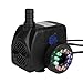 GBGS Water Pump with 12 Colorful LED Light for Fountain Fish Tank Aquarium 15W 800L/H
