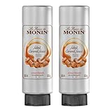 Premium Salted Caramel sauce | 2 x Monin Salted Caramel Sauce 500ml for Mochas, Coffee, Chocolate, Dessert Sauce, ice cream topping and more