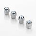 Valve Stem Caps Zinc Alloy Plating Chrome Tire Valve Stem Valve Caps For BMW (Set of 4)