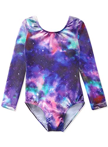 HOZIY Gymnastics Leotards for Girls Unicorn Pink Purple Sparkly Dancewear Activewear Quick Dry