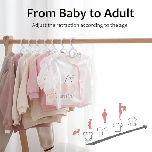 Hgyze KIDS PLASTIC HANGERS 50 PACK Baby Hangers For Closet 50Pcs, White Kids Clothes Hanger Plastic thumb #2