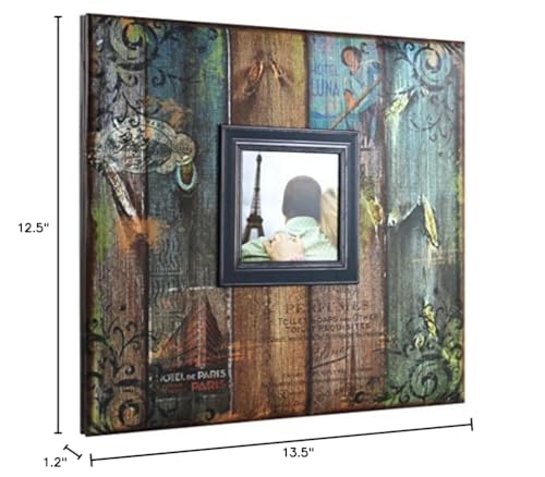 Image of MCS Expandable 10-Page Scrapbook Album with 12 x 12 Inch Pages, 13.5 x 12.5 Inch, Vintage Travel