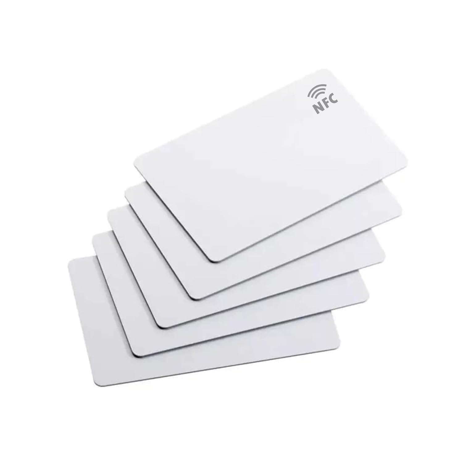 5 PCS NFC Cards With NTAG | Blank White PVC Printable | UV or Thermal Printing Only | Set of 5 NFC Card