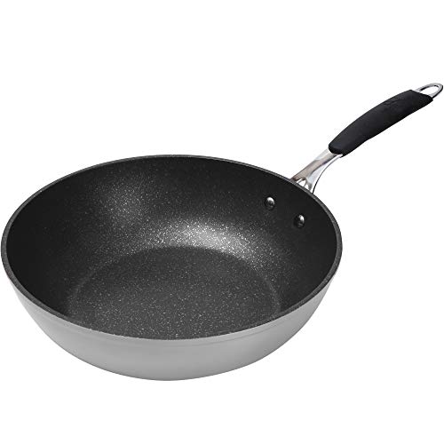 MasterPro Wok 28x8.0cm Aluminio Forjado, Apto para inducción, colección Gravity