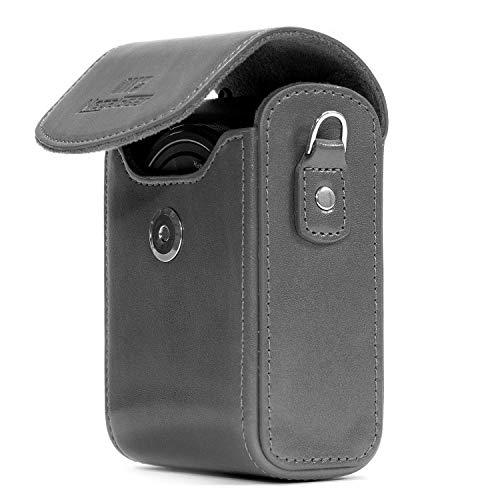 Funda de cuero para cámara MegaGear con correa miniatura 3