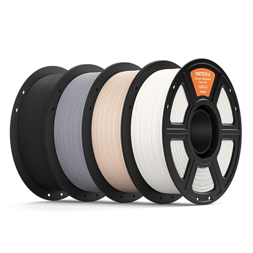 ELEGOO Matte PLA 3D Printer Filament 1.75mm Bundle 4KG 4 Colors