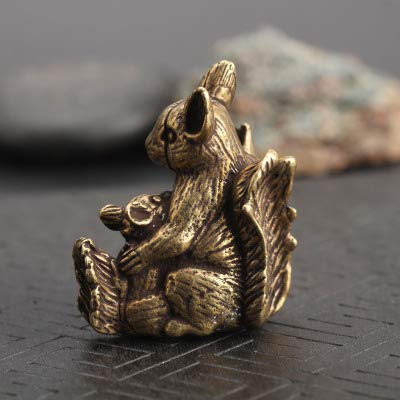 Décoration en Bronze Antique, écureuil Enfant, cuivre Pur, 12 Signes du Zodiaque, Lapin, Animal de Compagnie pour Le thé, Collection Xiangto rétro en Bronze