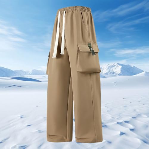 Man Pants for Man Ruched Straight Leg Plain Long Leg Fall Summer 2025 Trendy Y2K2