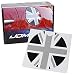 iJDMTOY Black/Grey Union Jack UK Flag Pattern Vinyl Sticker Decal For All MINI Cooper Models Gas Cap Cover